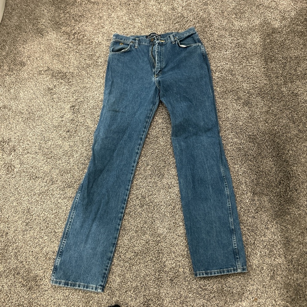 Wrangler Men's Classic Straight Blue Jeans